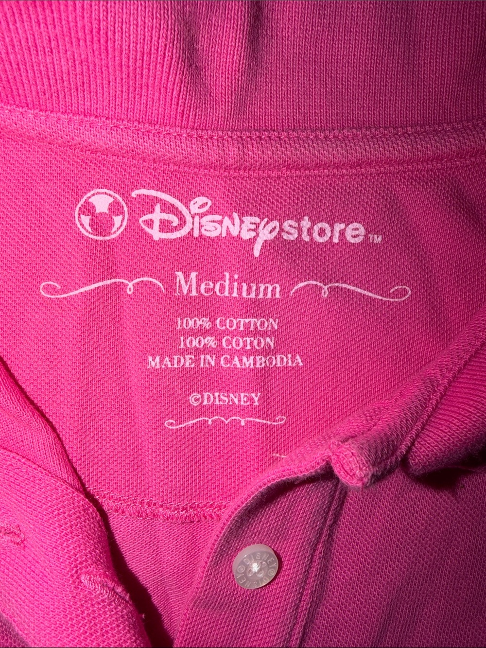Disney Bright Pink Tinker Bell Polo Top - Picture 2 of 3